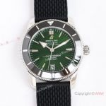 GF Replica Breitling Superocean Heritage II 42mm Green Dial Rubber Strap